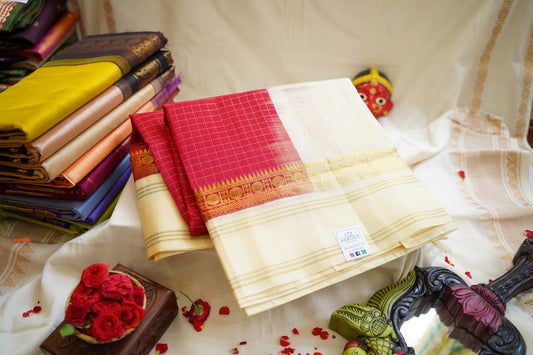 Kanchi Handloom Silk Cotton Saree PC12291