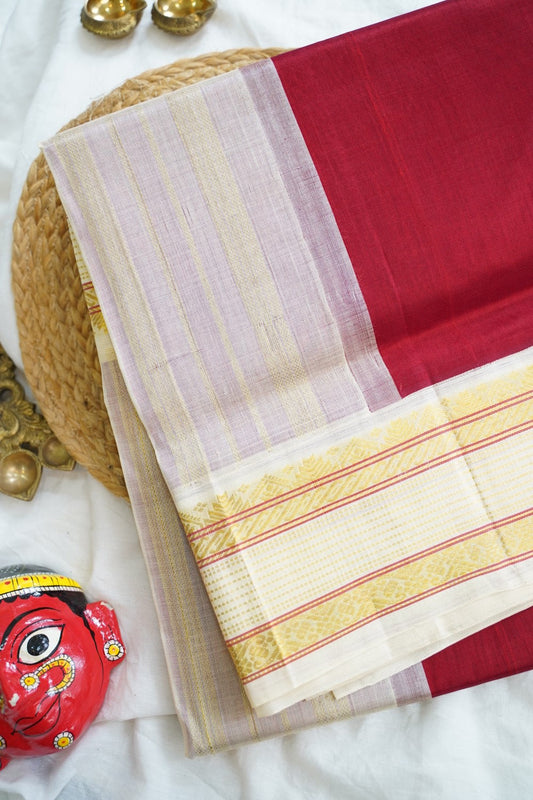 Kanchi Handloom Silk Cotton Saree PC15208