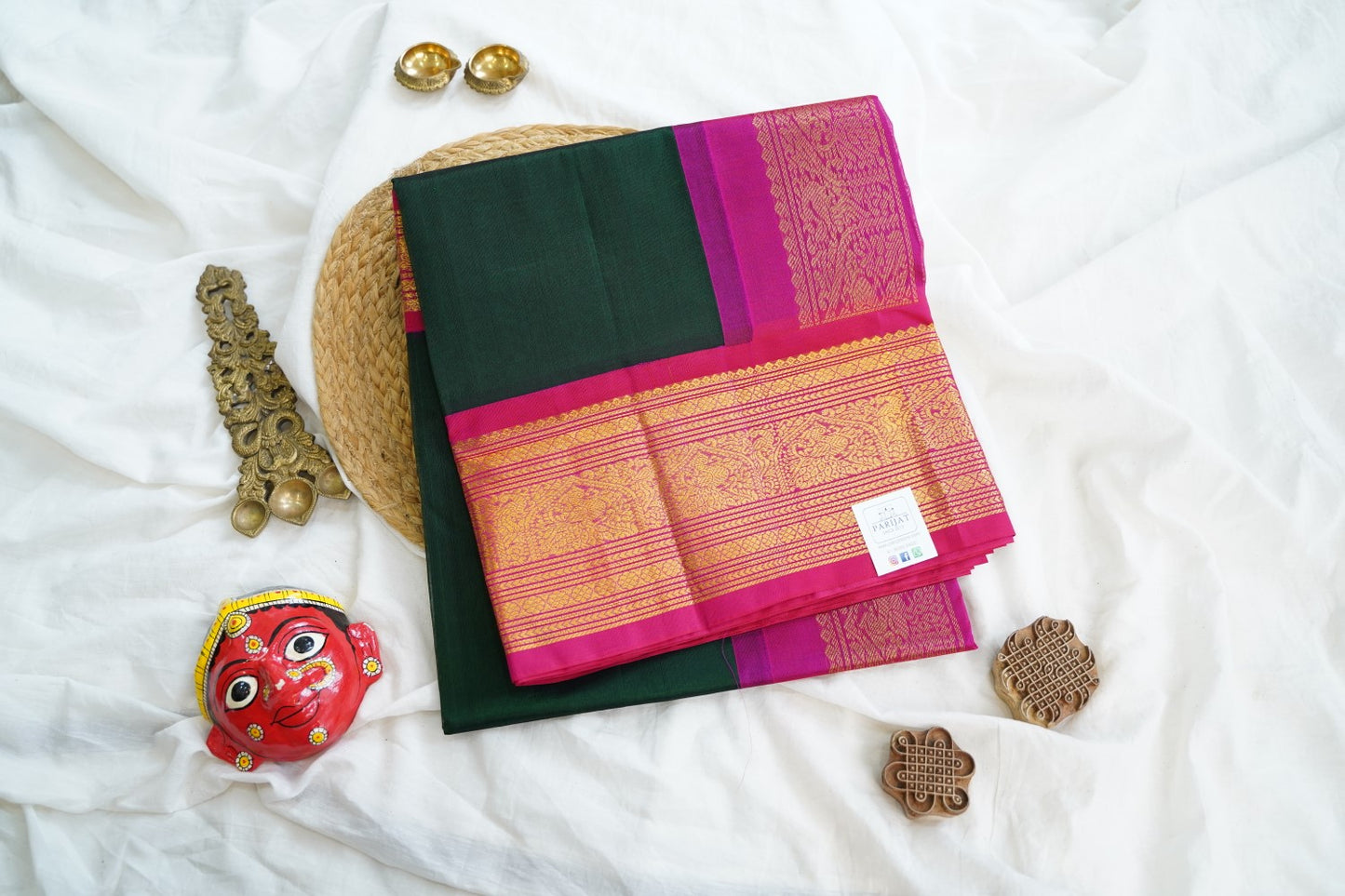 Kanchi Handloom Silk Cotton Saree PC15196