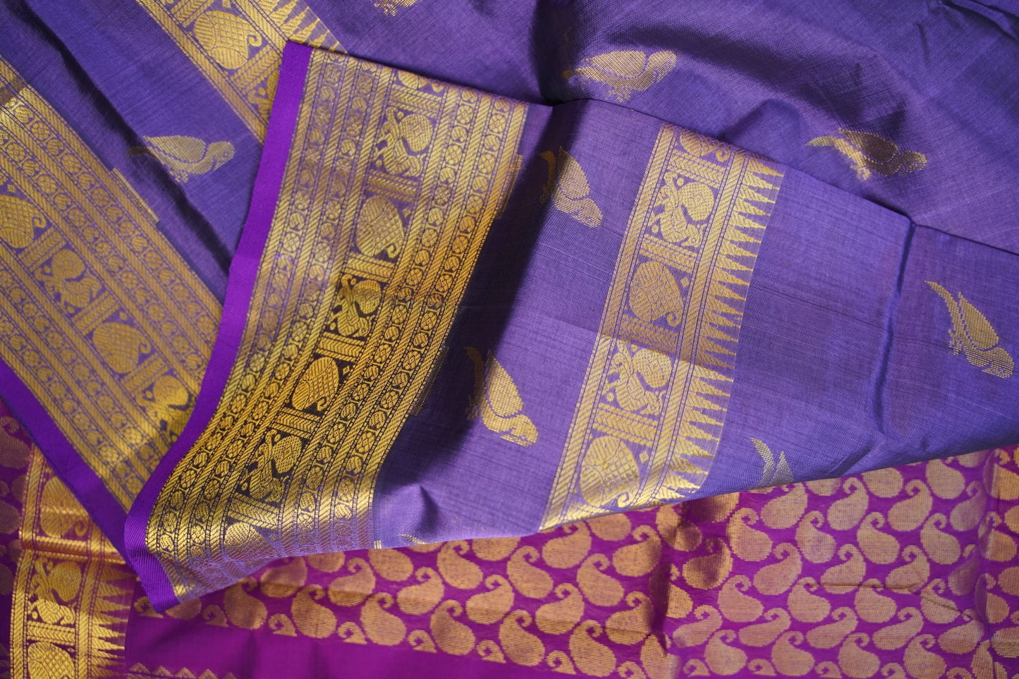 Kanchi Handloom Silk Cotton Saree-PC16536
