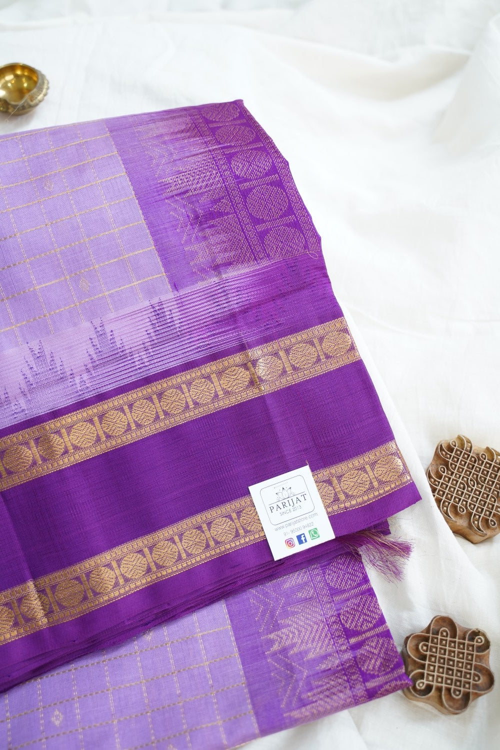 Kanchi Handloom Silk Cotton Saree PC15255