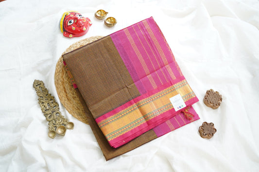 Chettinad handloom Cotton Saree PC12593