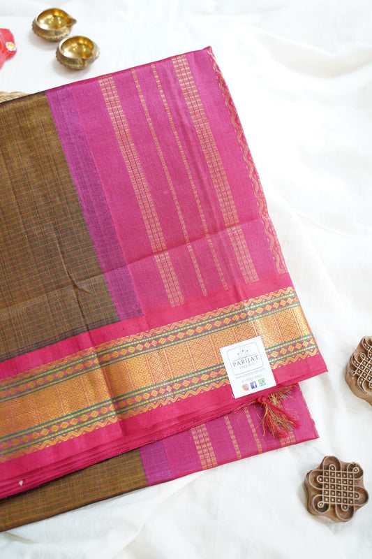 Chettinad handloom Cotton Saree PC12701