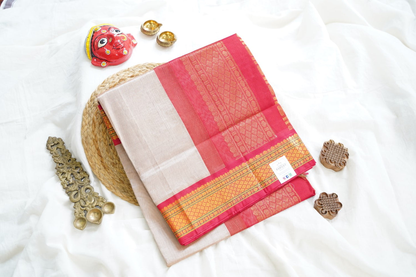 Chettinad handloom Cotton Saree PC12537