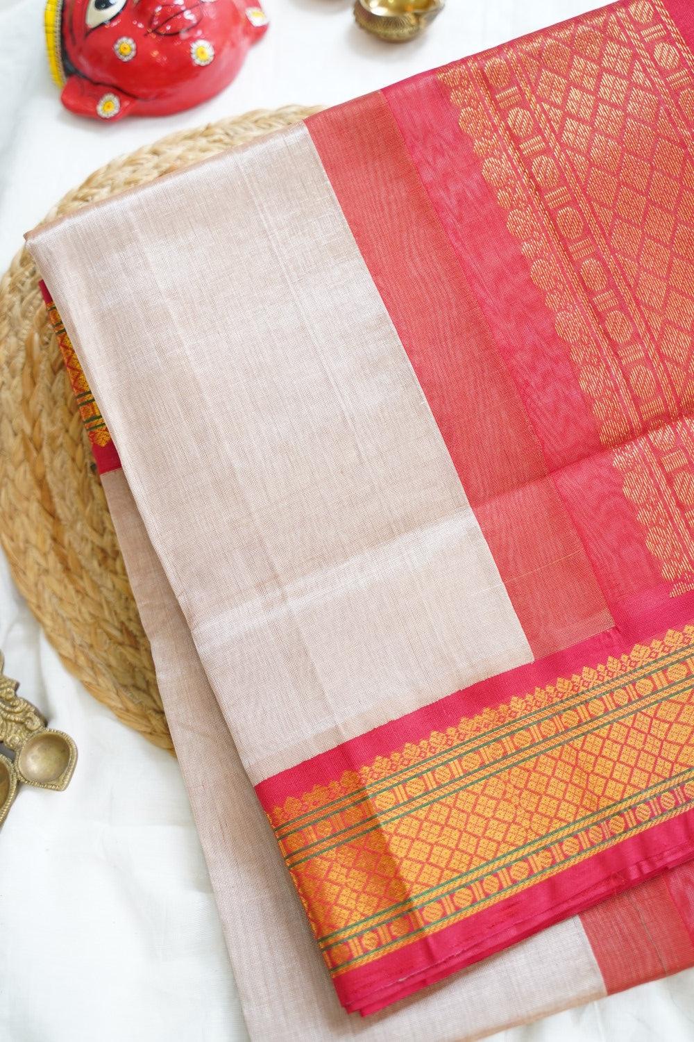 Chettinad handloom Cotton Saree PC12538