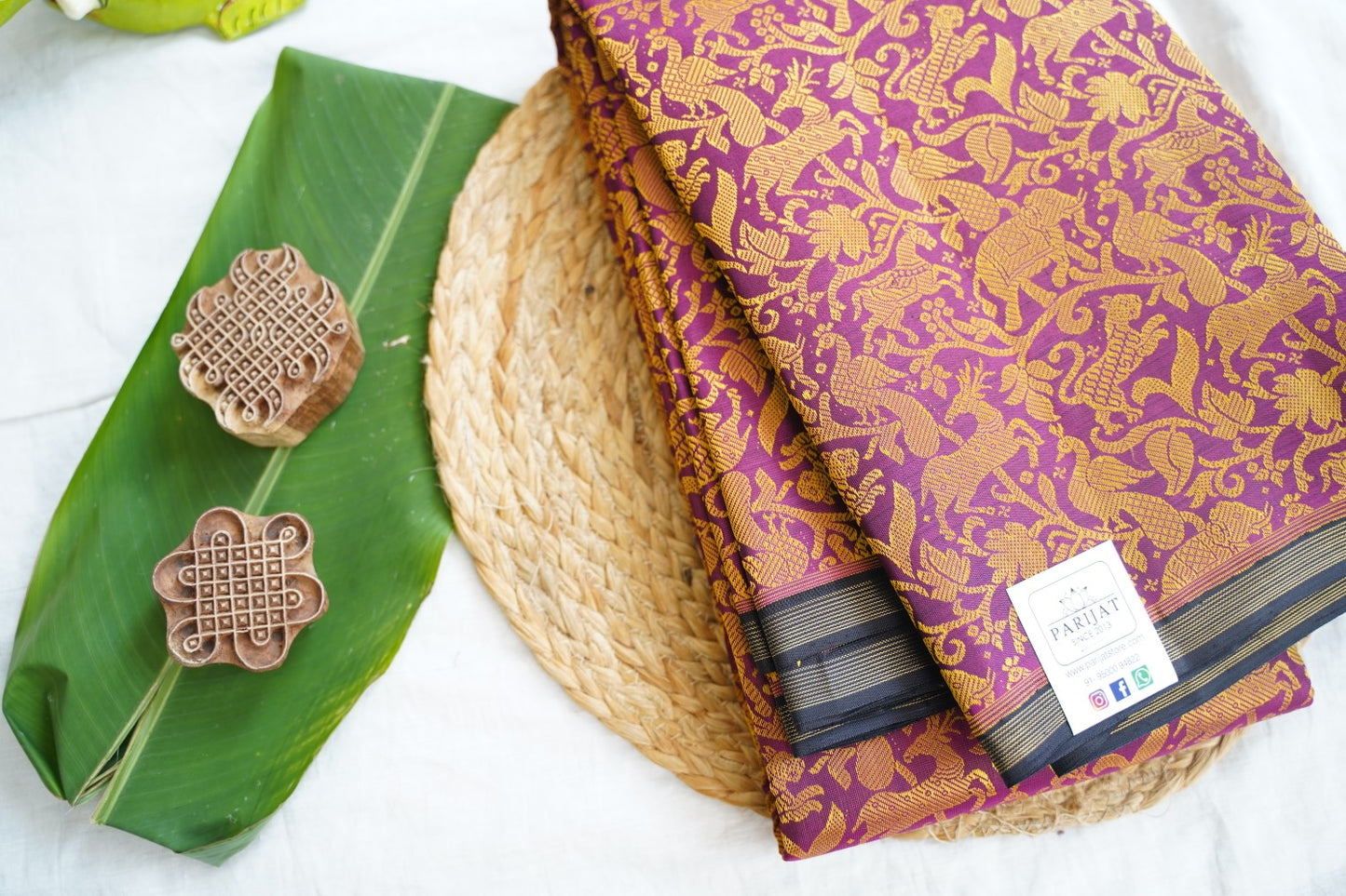 Pure Kanchi Vanasingaram Silk Saree -PC16527