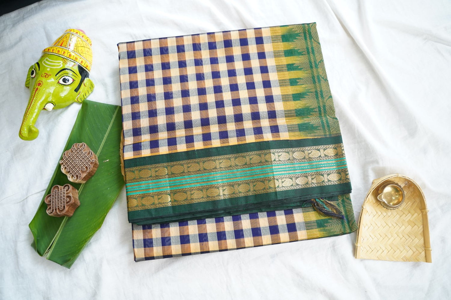 Kanchi Handloom Silk Cotton Saree pc16553