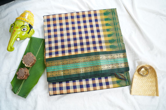 Kanchi Handloom Silk Cotton Saree pc16553