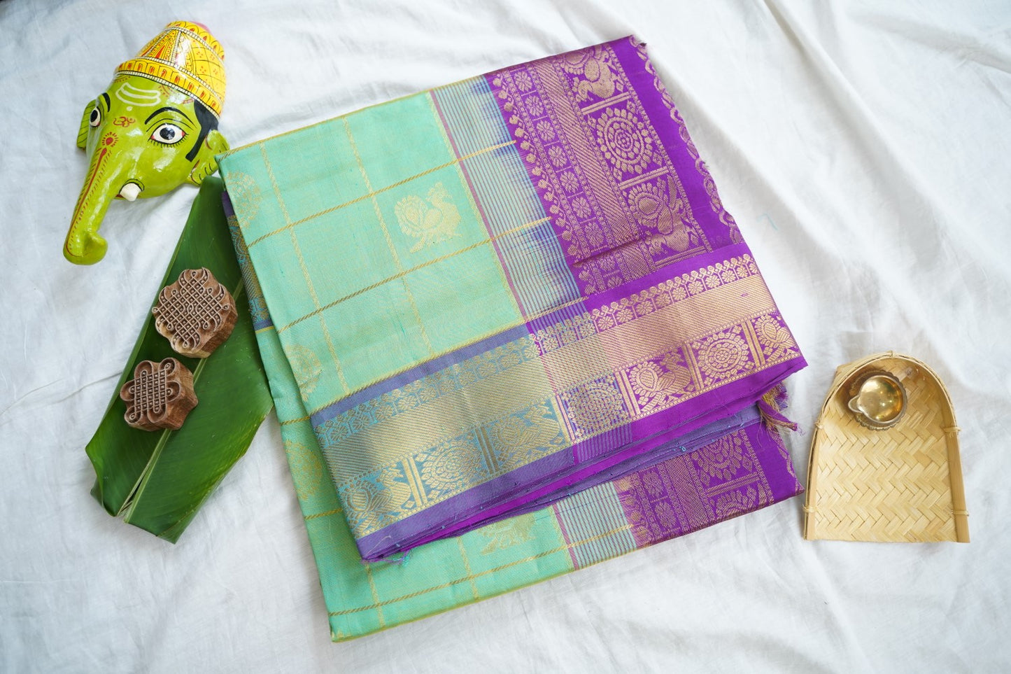 Kanchi Handloom Silk Cotton Saree Pc16580