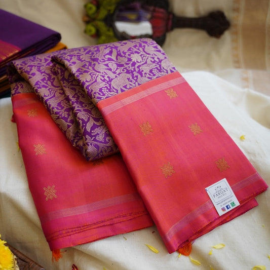 Purple Vanasingaram Pure Kanchi Silk Saree PC10613