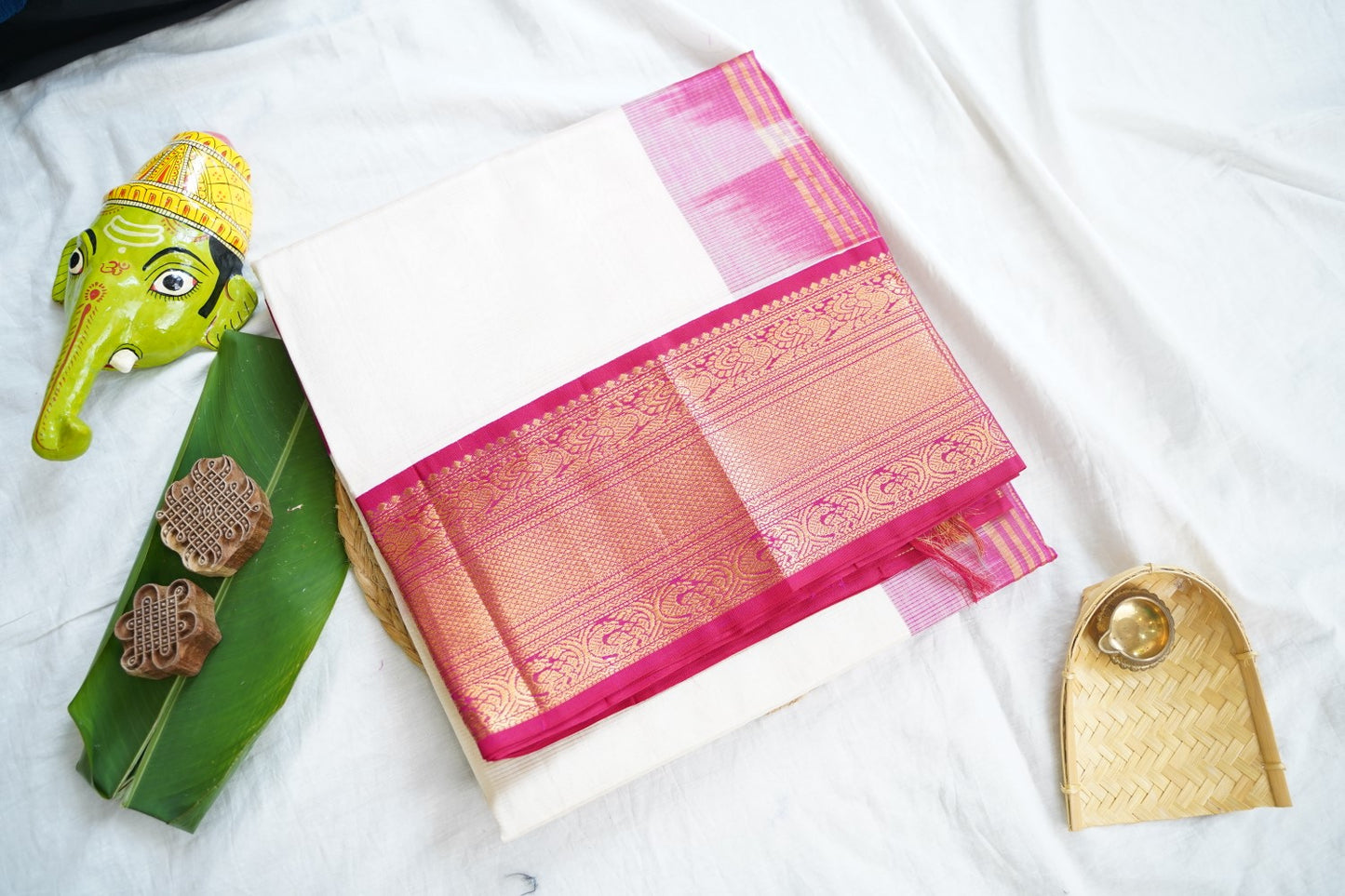 Kanchi Handloom Silk Cotton Saree Pc16552