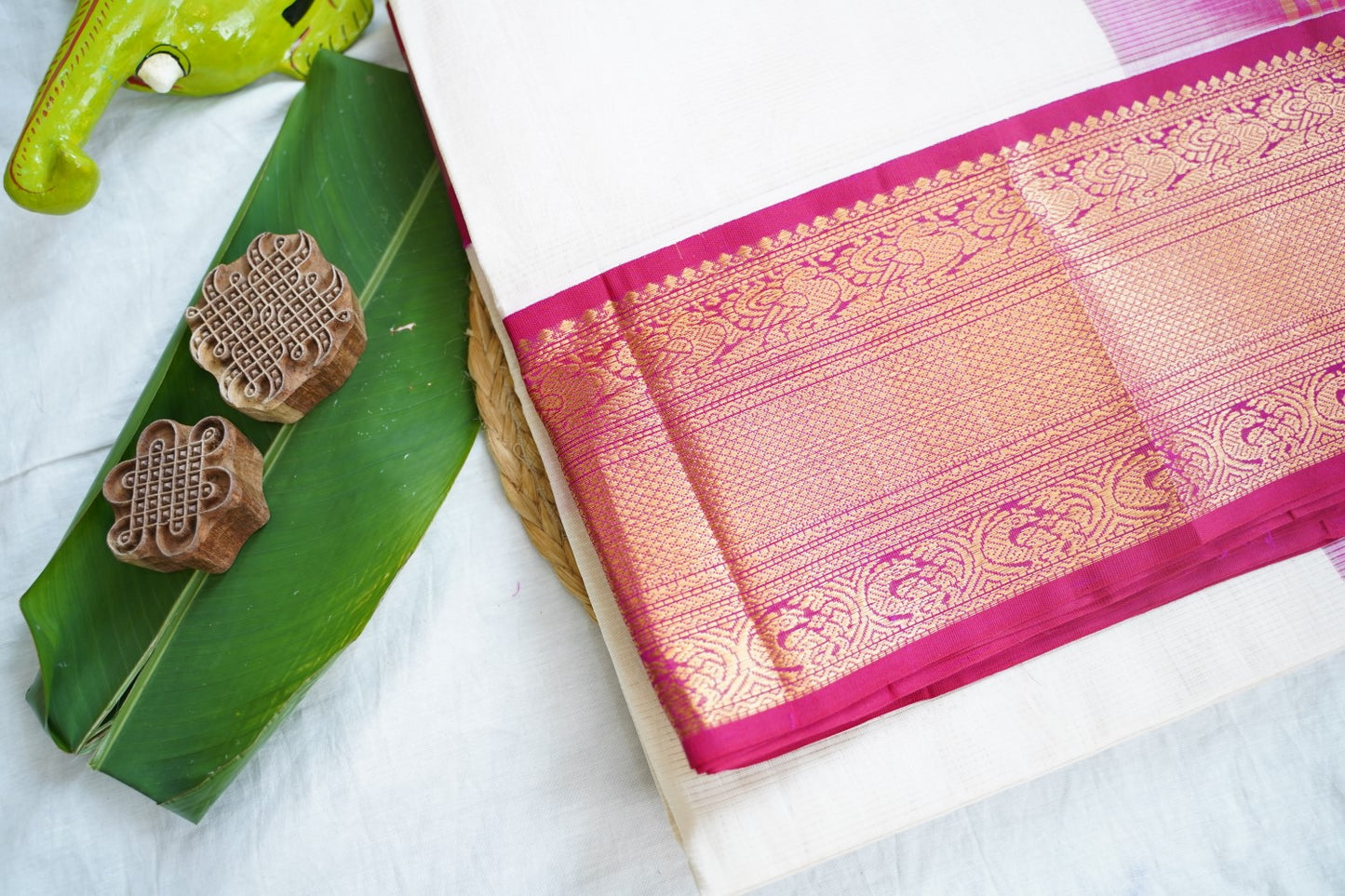 Kanchi Handloom Silk Cotton Saree Pc16552