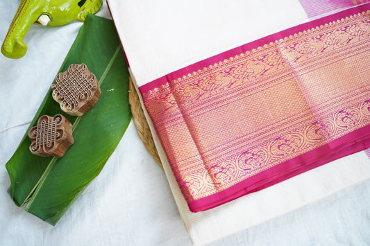 Kanchi Handloom Silk Cotton Saree Pc16552