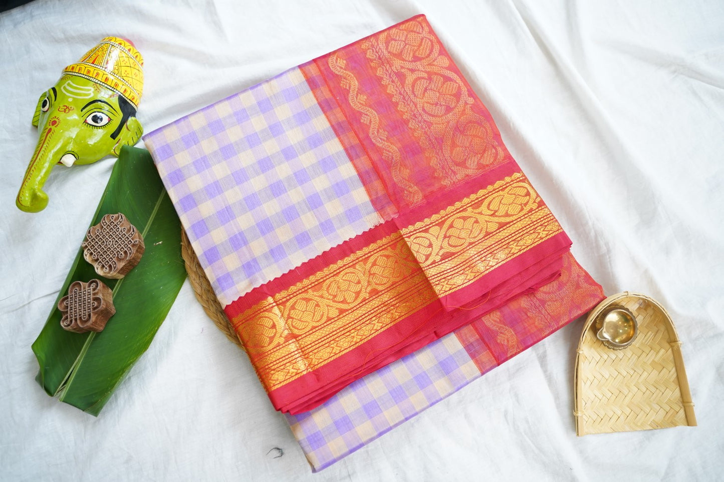 Kanchi Handloom Silk Cotton Saree Pc16559