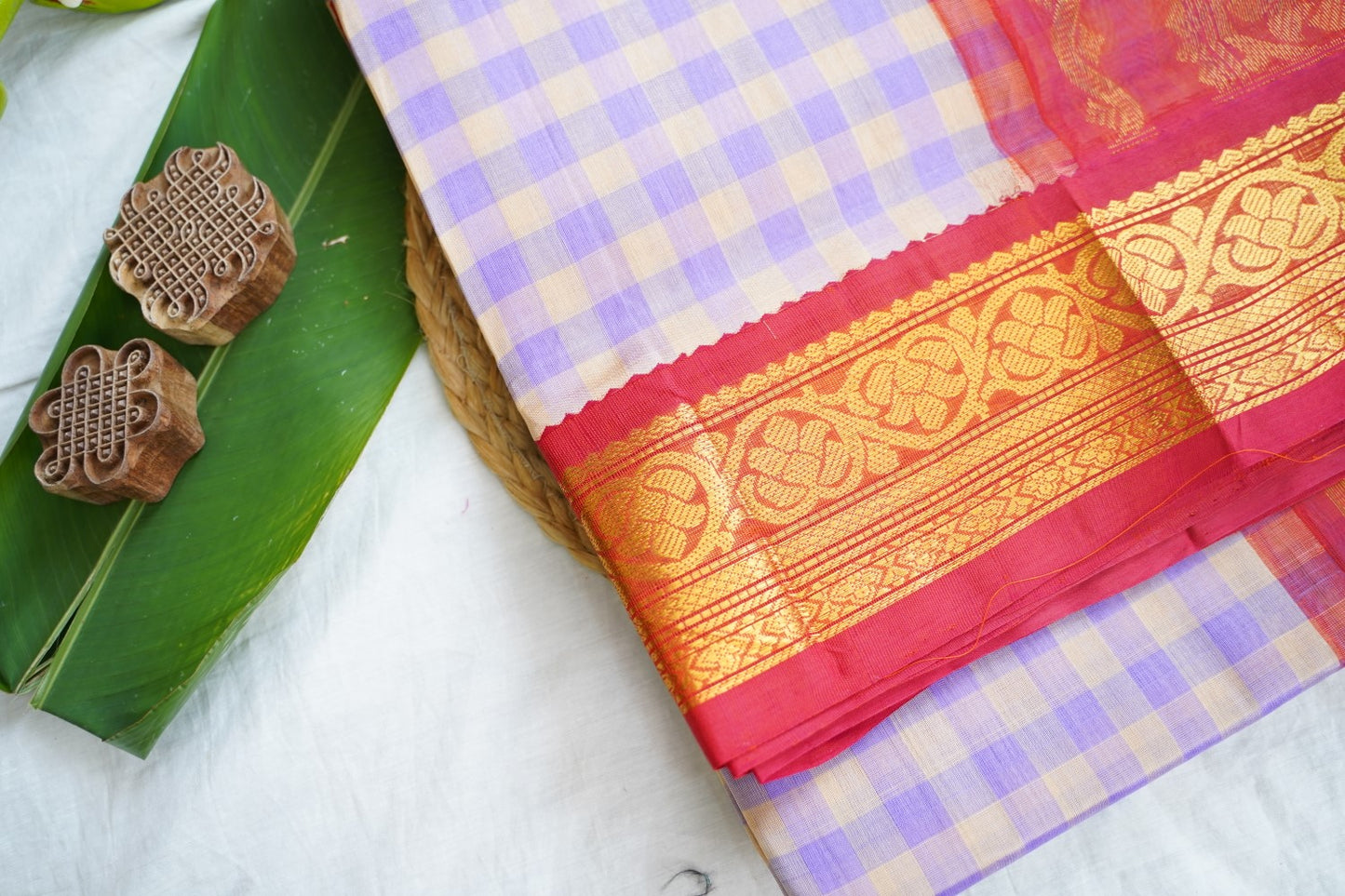 Kanchi Handloom Silk Cotton Saree Pc16559
