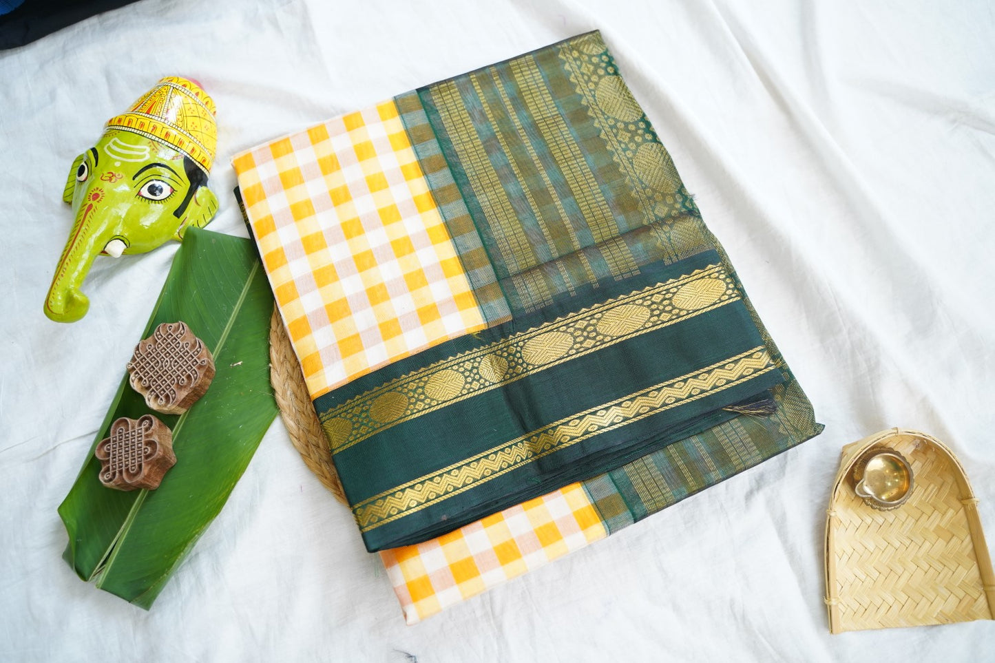 Kanchi Handloom Silk Cotton Saree Pc16563