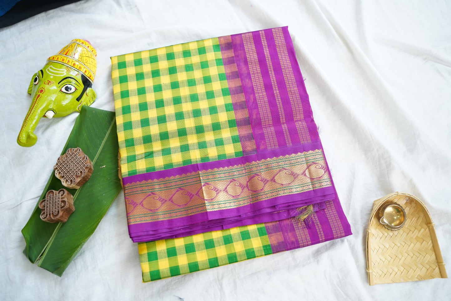 Kanchi Handloom Silk Cotton Saree pc16551