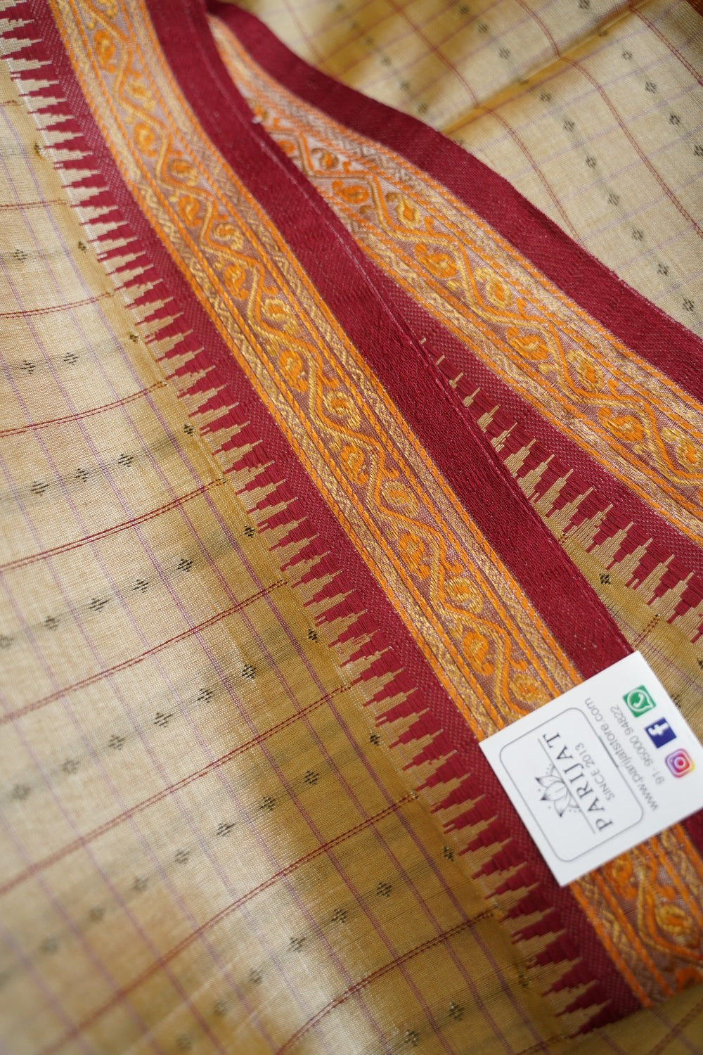 Kanchi Handloom Silk Cotton Saree PC17509