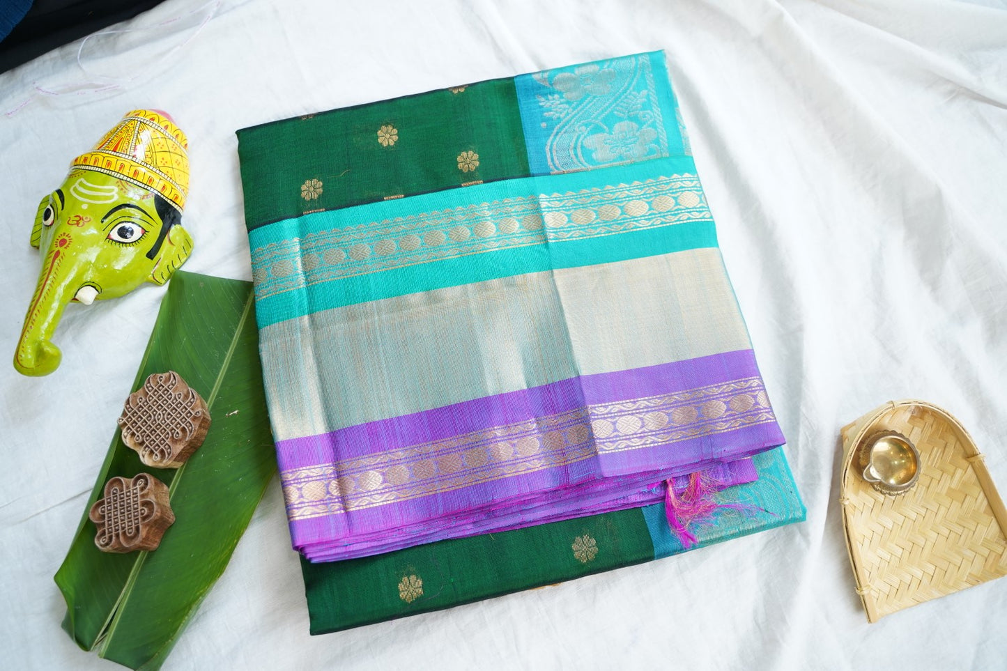 Kanchi Handloom Silk Cotton Saree Pc16577