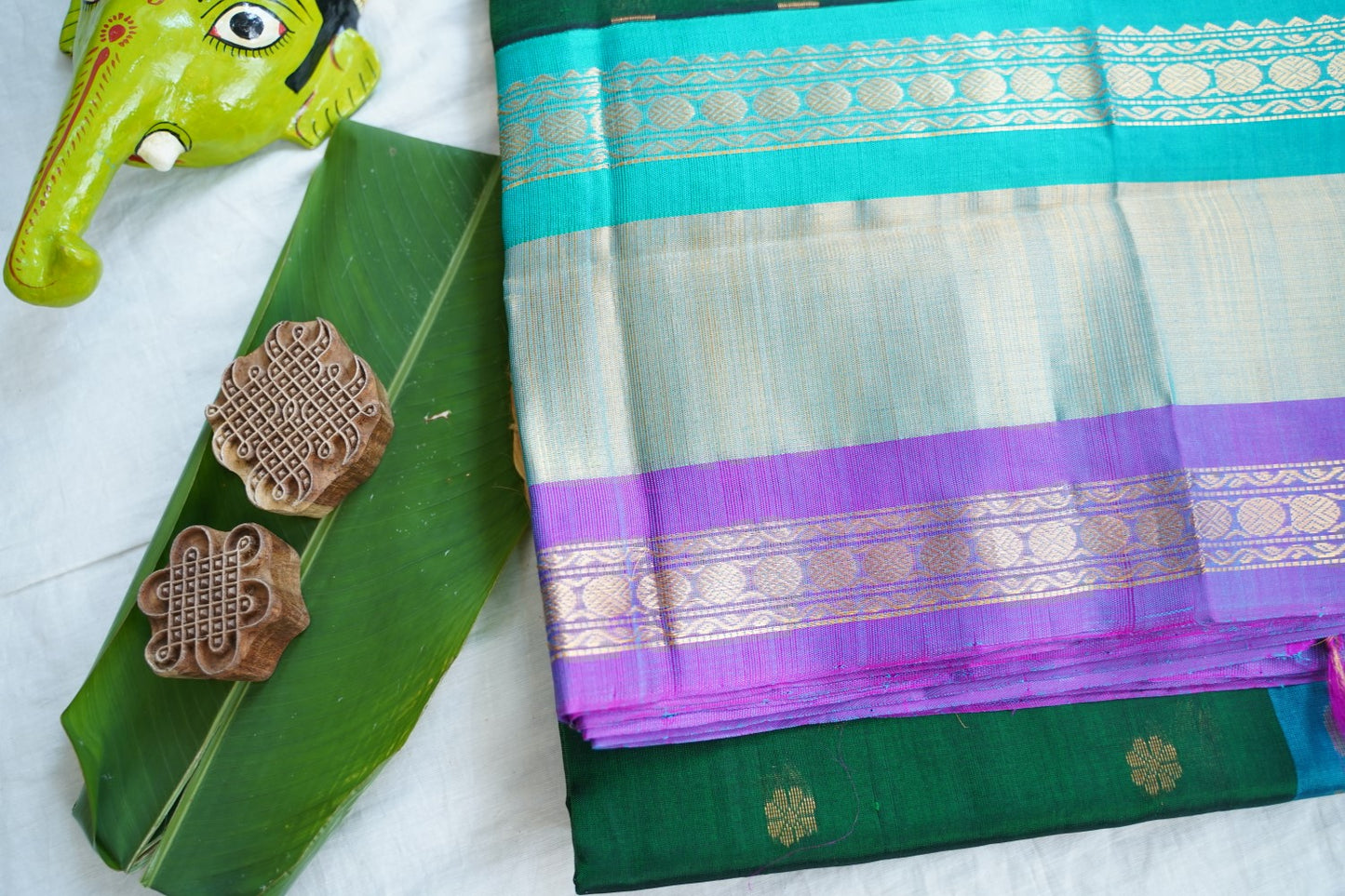 Kanchi Handloom Silk Cotton Saree Pc16577