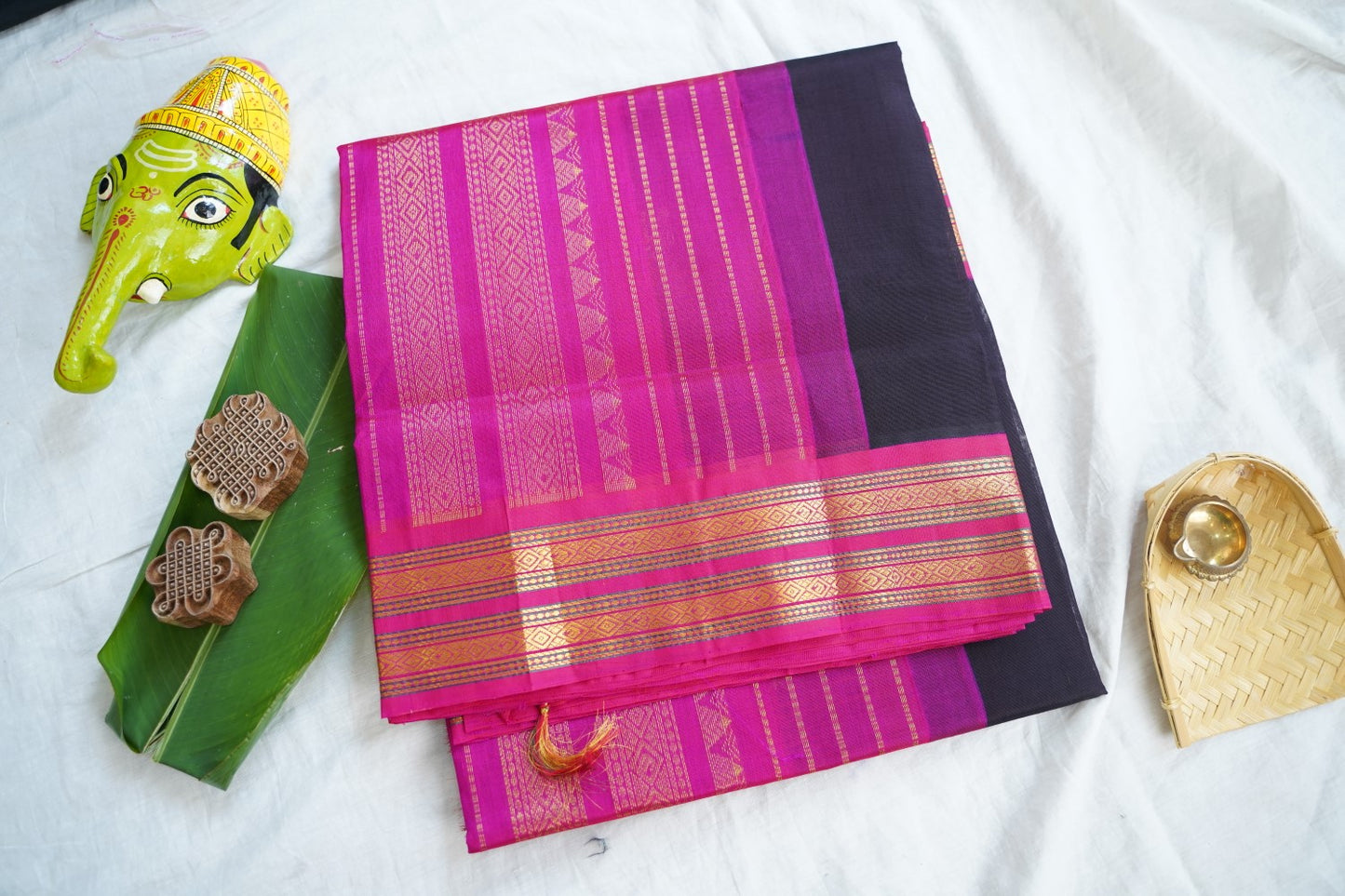 Kanchi Handloom Silk Cotton Saree Pc16576