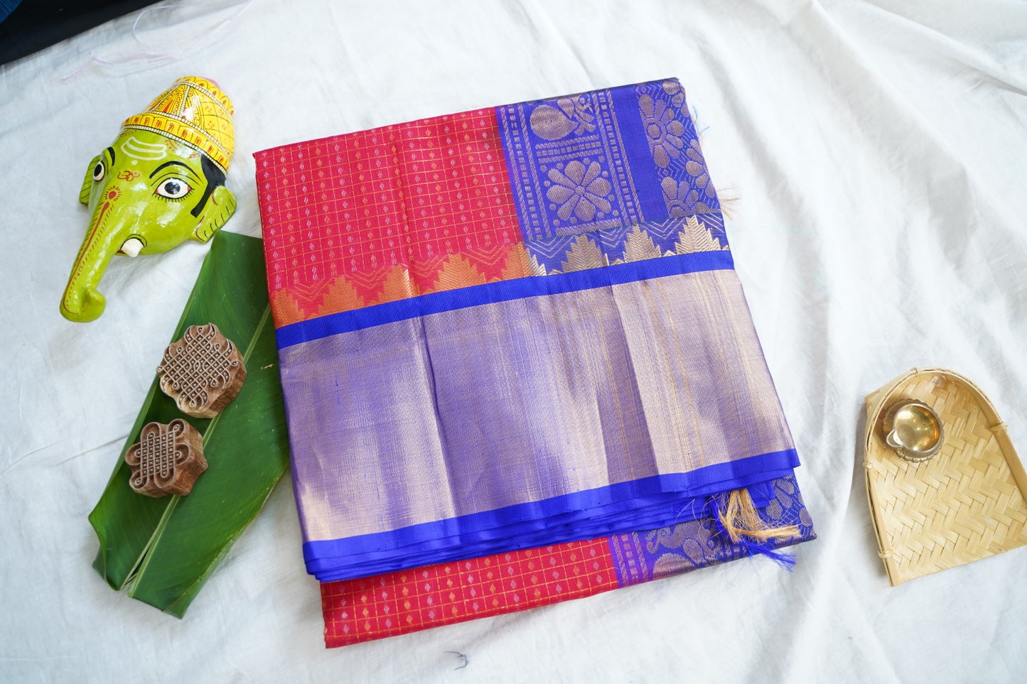 Kanchi Handloom Silk Cotton Saree-PC16565