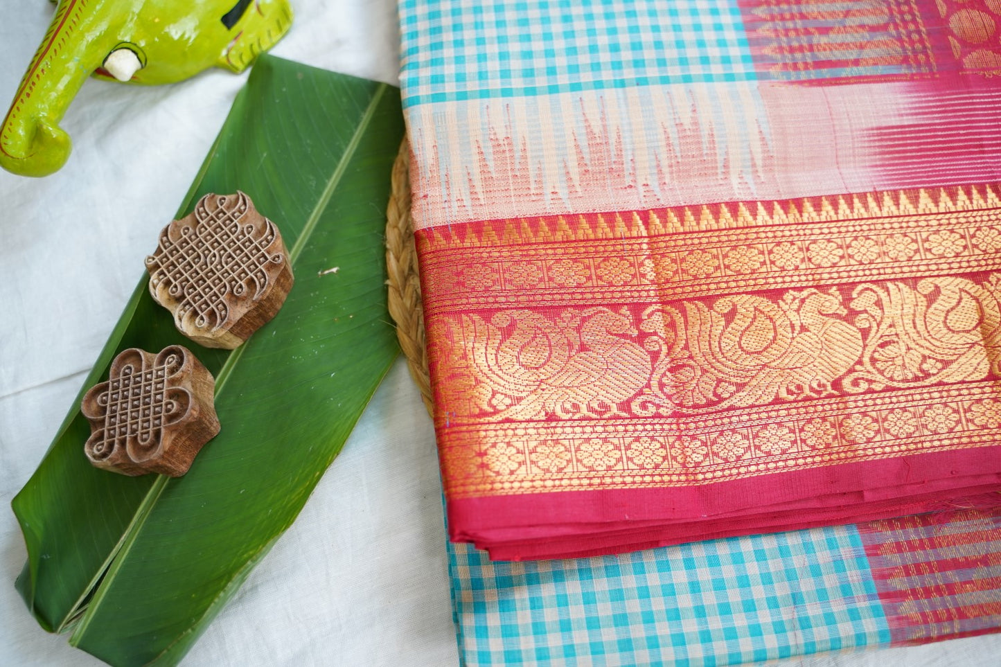 Kanchi Handloom Silk Cotton Saree Pc16575