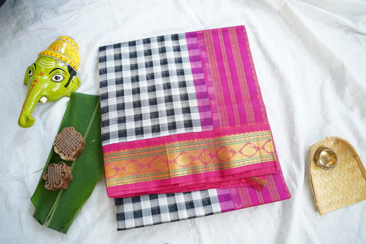 Kanchi Handloom Silk Cotton Saree pc16554