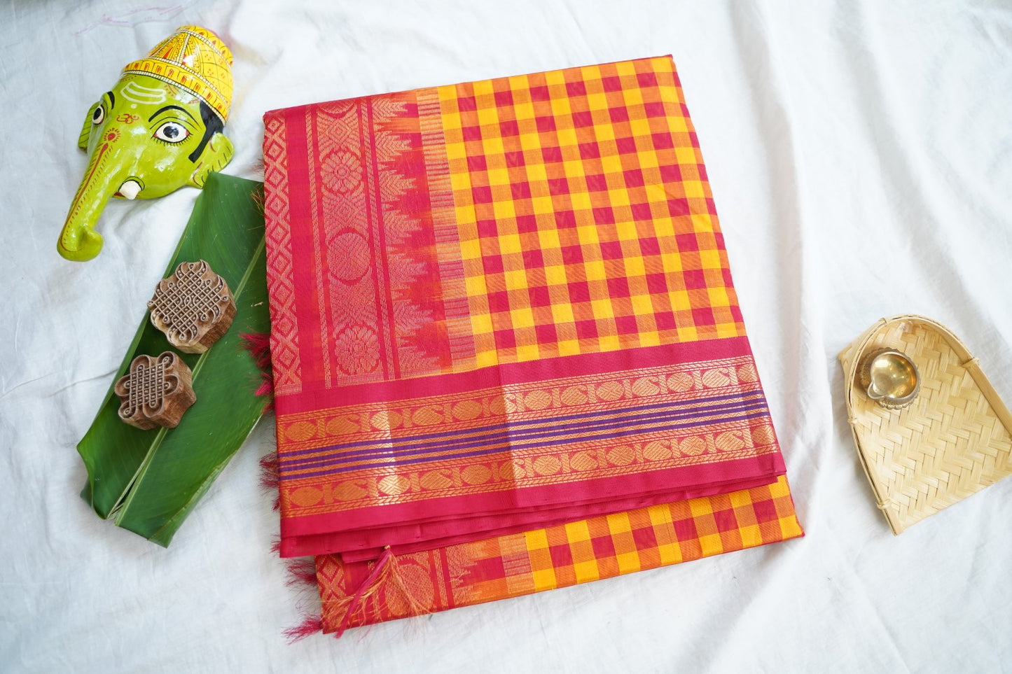 Kanchi Handloom Silk Cotton Saree Pc16562
