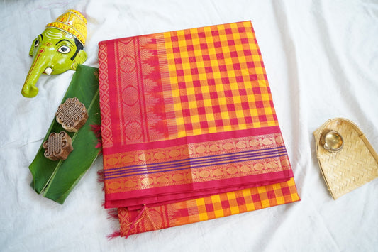 Kanchi Handloom Silk Cotton Saree Pc16562