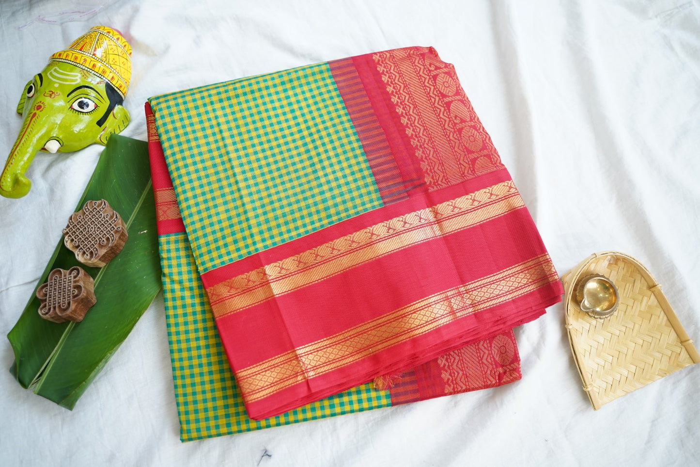 Kanchi Handloom Silk Cotton Saree Pc16561