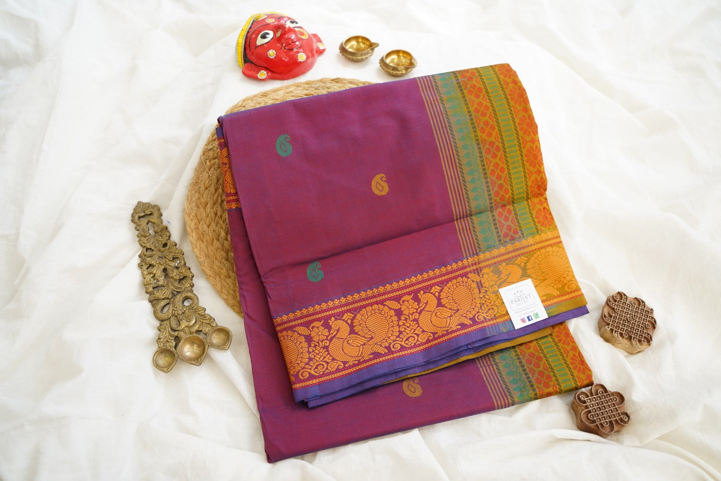 Kanchi Semi Silk Cotton Saree PC15284