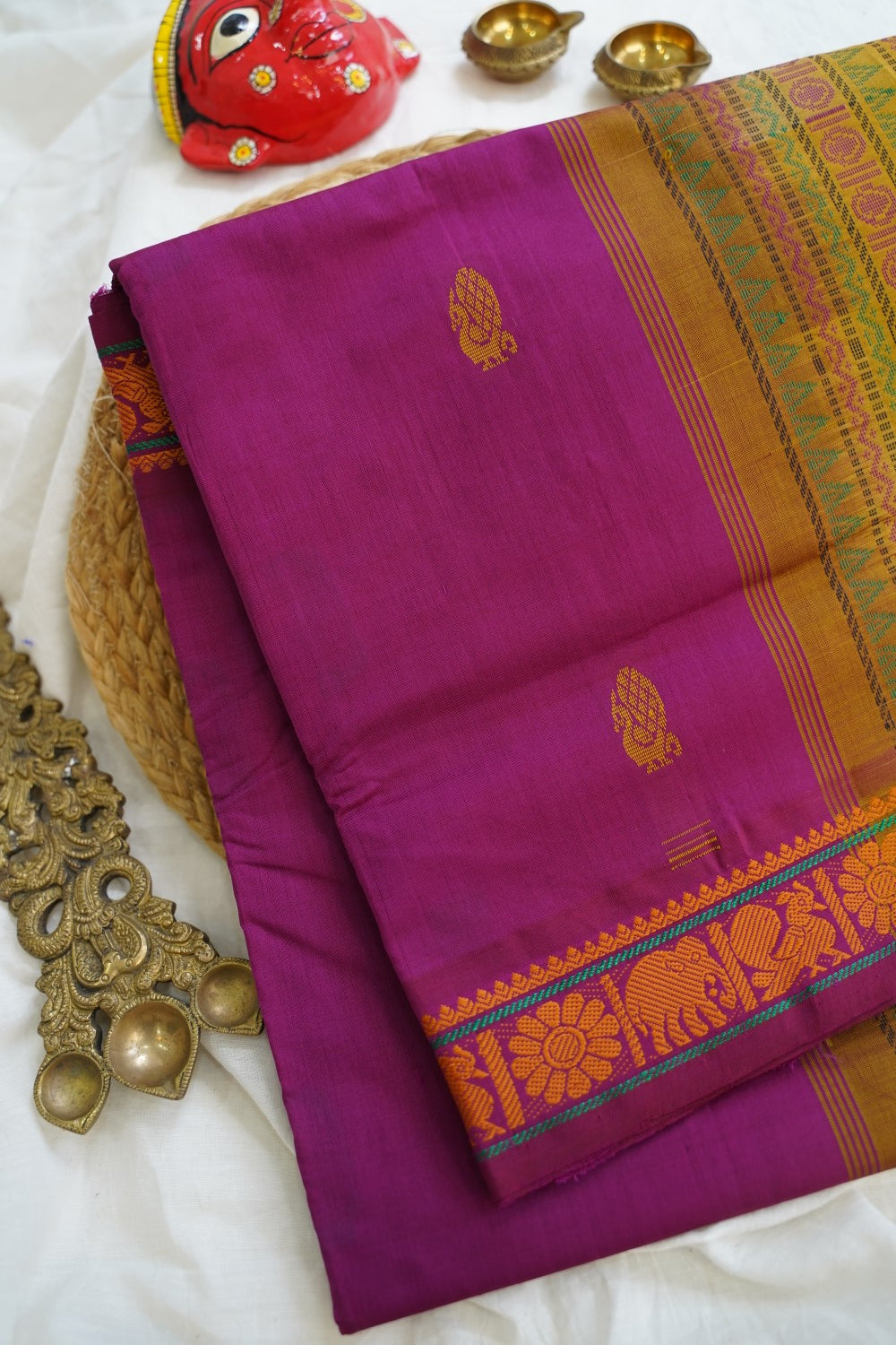 Kanchi Semi Silk Cotton Saree PC15285