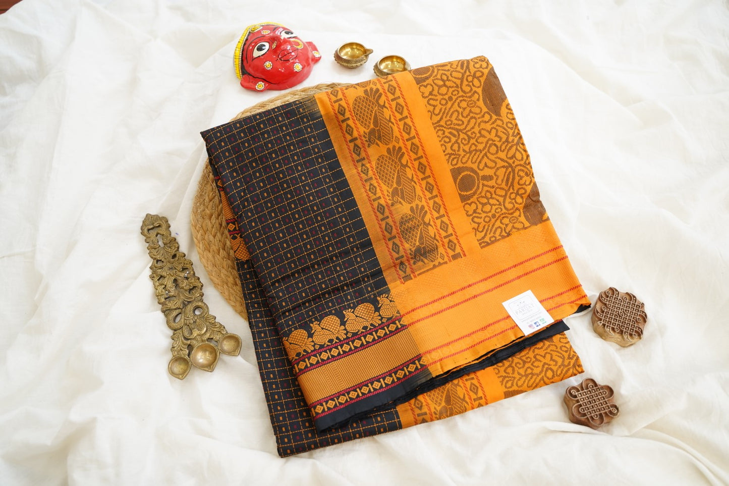 Kanchi Semi Silk Cotton Saree PC15288