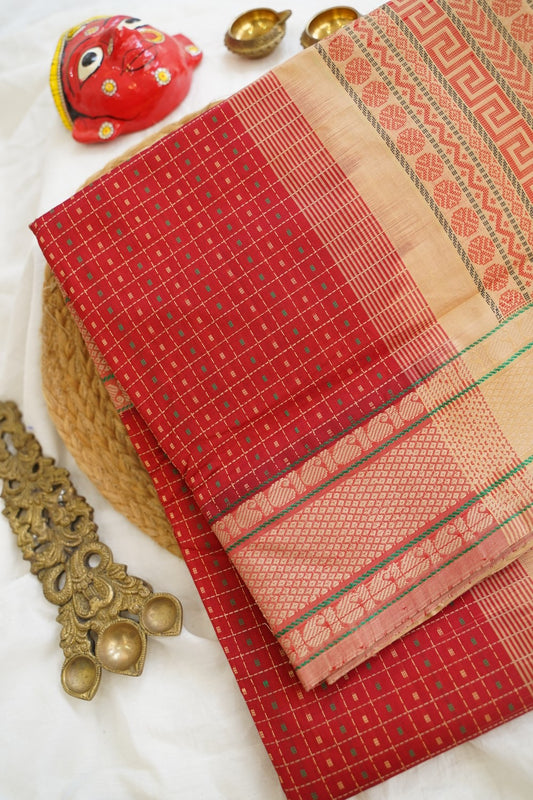 Kanchi Semi Silk Cotton Saree PC15290