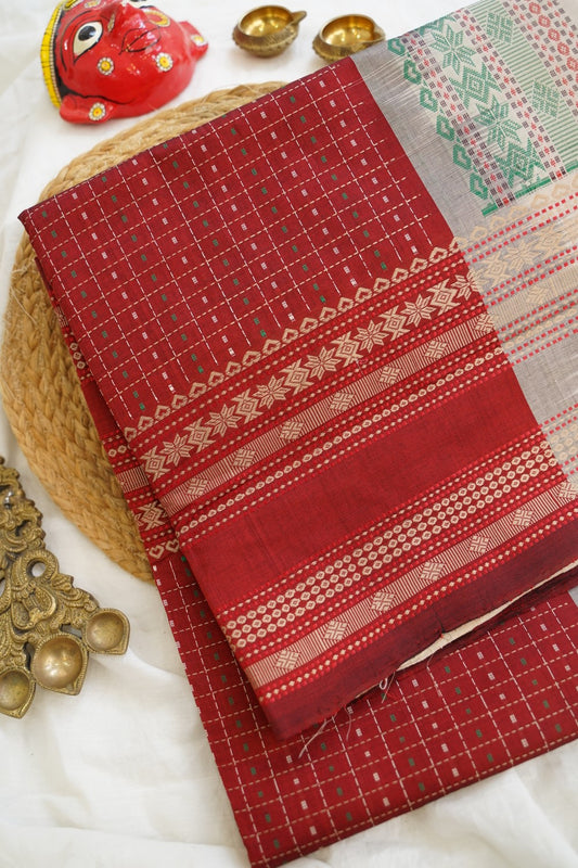 Kanchi Semi Silk Cotton Saree PC15293