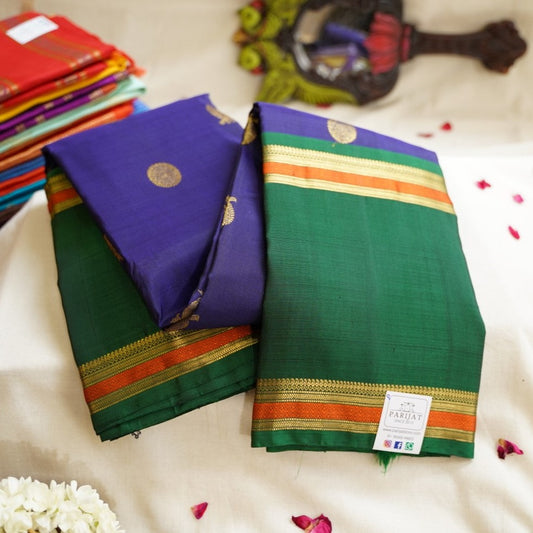 Royal Blue Pure Kanchi Silk Saree PC11332