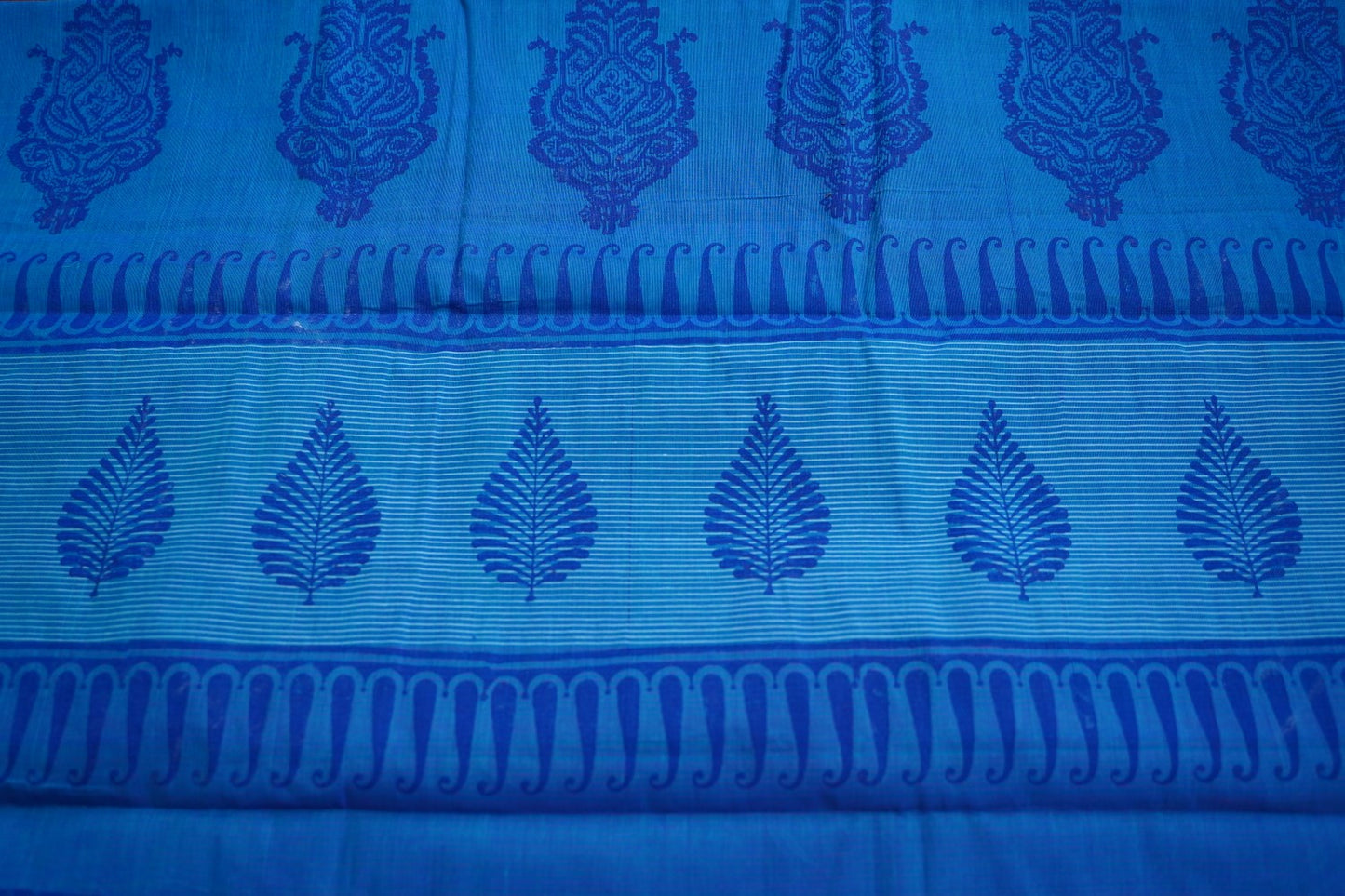 Block Printed Handloom Cotton Saree PC17536