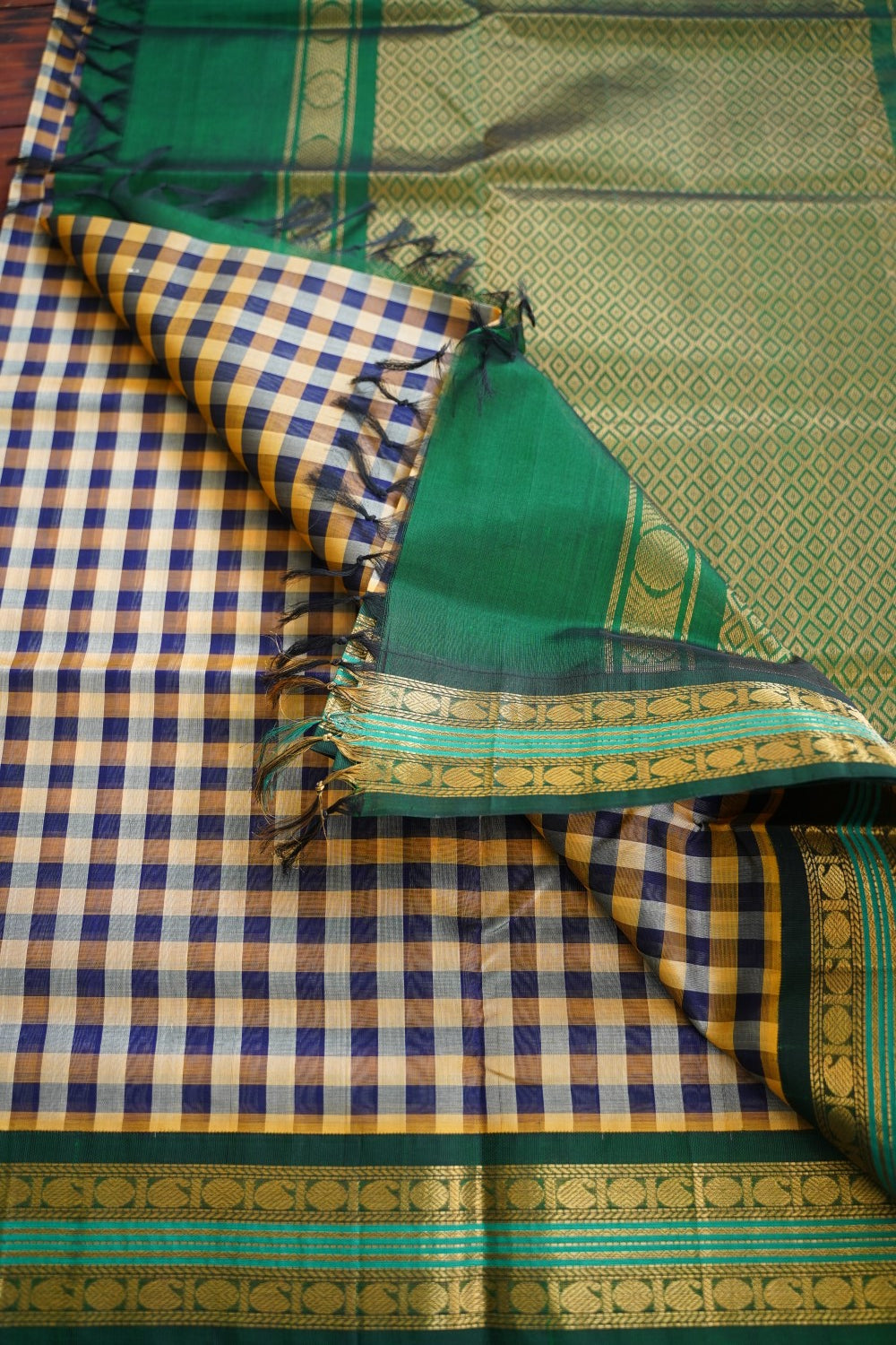 Kanchi Handloom Silk Cotton Saree pc16553