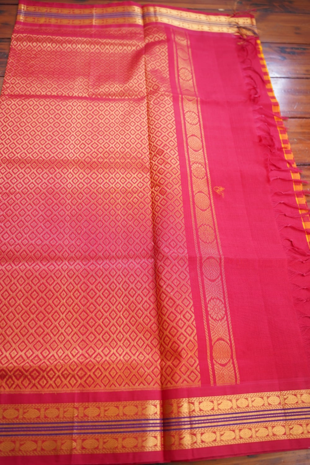 Kanchi Handloom Silk Cotton Saree Pc16562