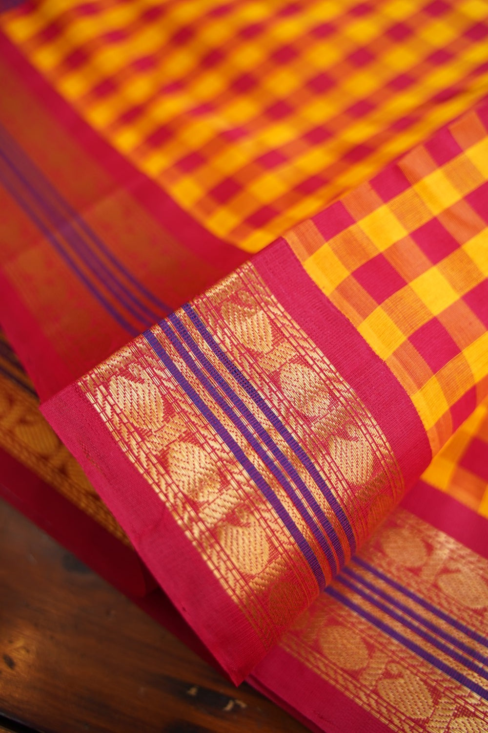 Kanchi Handloom Silk Cotton Saree Pc16562
