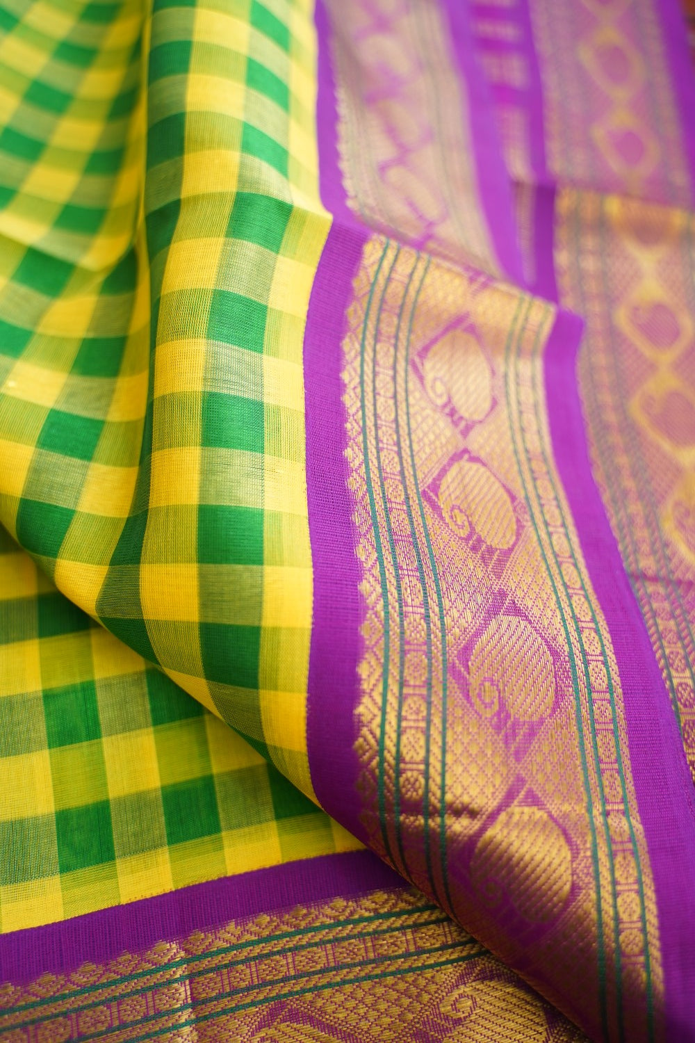 Kanchi Handloom Silk Cotton Saree pc16551