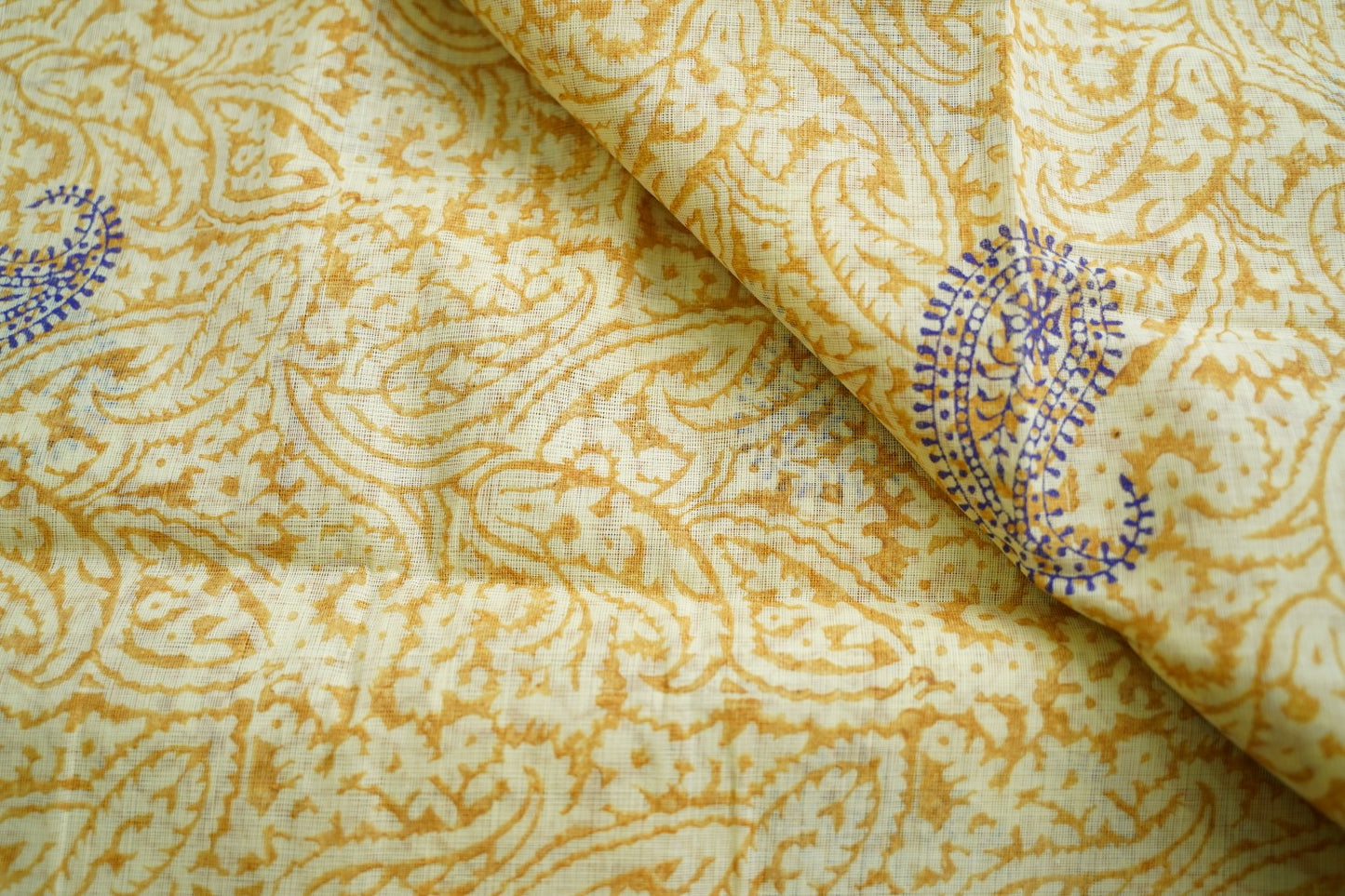 Block Printed Ponduru handloom Cotton Saree PC17531