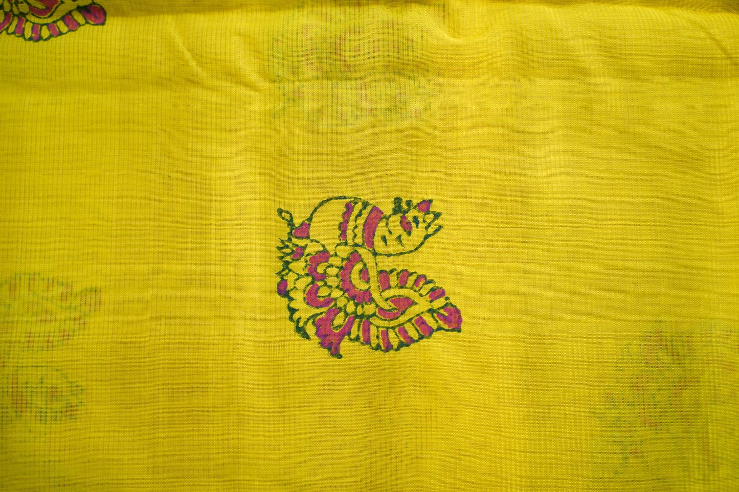 Block Printed Handloom Cotton Saree PC17535