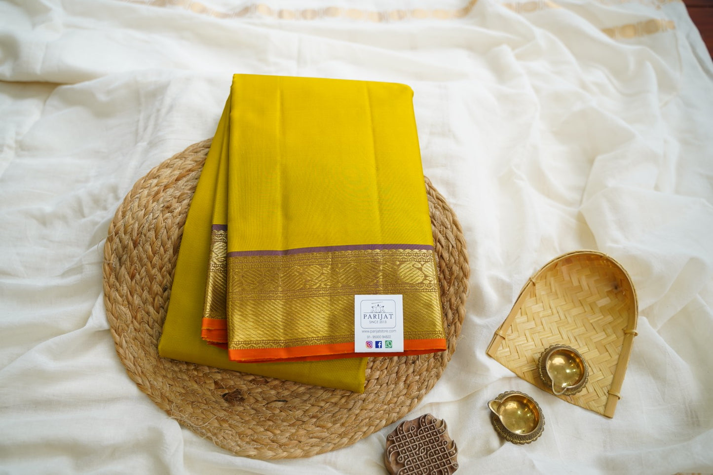 Narayanapet handloom Cotton Saree with Thread border PC12787