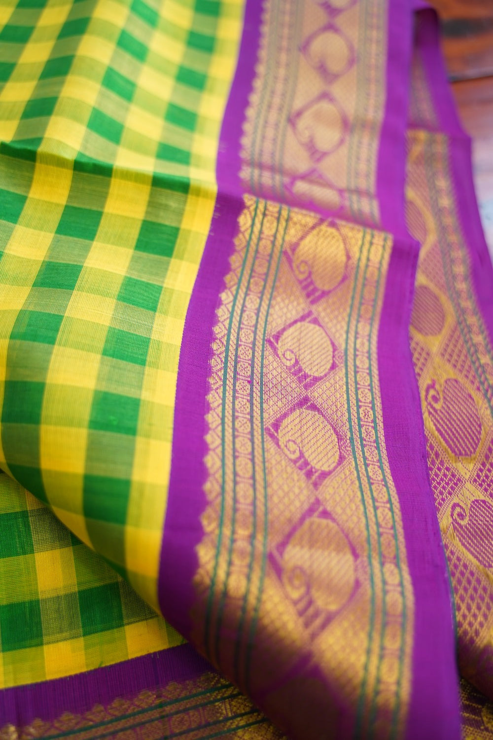 Kanchi Handloom Silk Cotton Saree PC16668