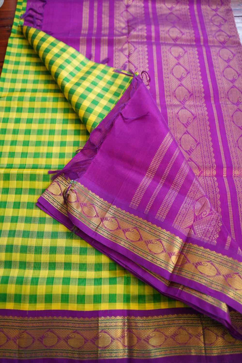 Kanchi Handloom Silk Cotton Saree PC16668