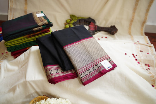 Narayanapet handloom Cotton Saree with Thread border PC12762