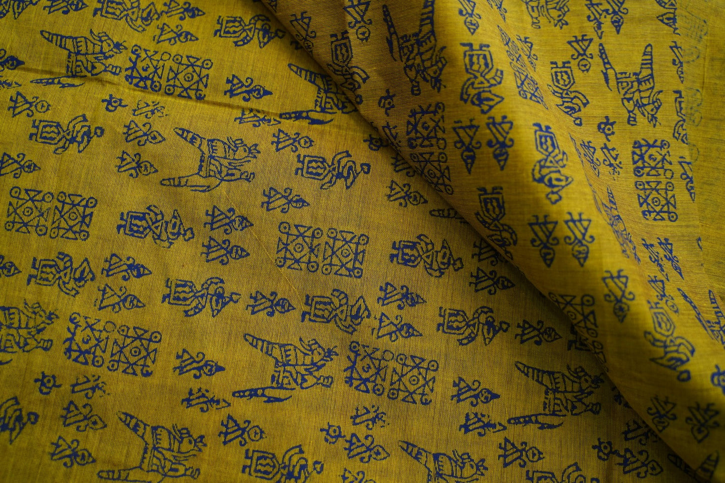 Block Printed Chettinad Cotton Saree PC17527