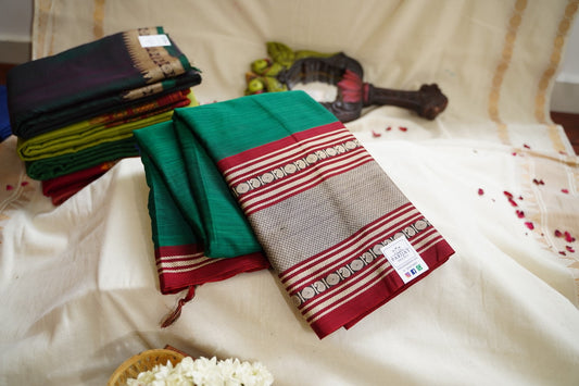 Narayanapet handloom Cotton Saree with Thread border PC12763